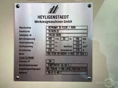 Used HEYLIGENSTAEDT HEYNUMAT 35/5000 5-Axis or More CNC Lathes NL | Mach 4 Metal #1269492