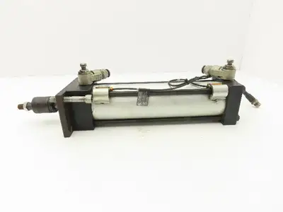 Numatics F1EQM-08A1D-AAA2 Pneumatic Air Cylinder 2.5" Bore x 8" Stroke 5/8" Rod