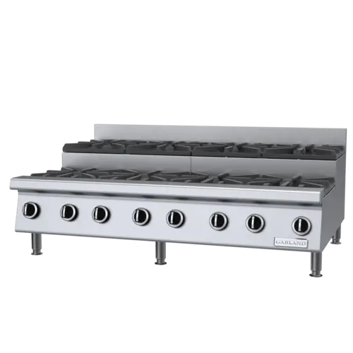 Garland GTOG48-SU8 48" Gas Hotplate w/ (8) Burners & Manual Controls, Natural Gas