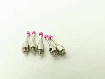 Renishaw A/5000-7807 M2 CMM Touch Probe Ruby Ball 2mm Stylus 10mm Lot of 5