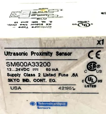 NEW TELEMECANIQUE SM600A-332-00 PROXIMITY SENSOR SM600A33200