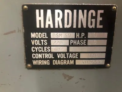 Hardinge Precision DV59 / DSM-59 Secondary Operation Turret Lathe
