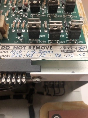 USED PTI CONTROLS 230/93-15-93
