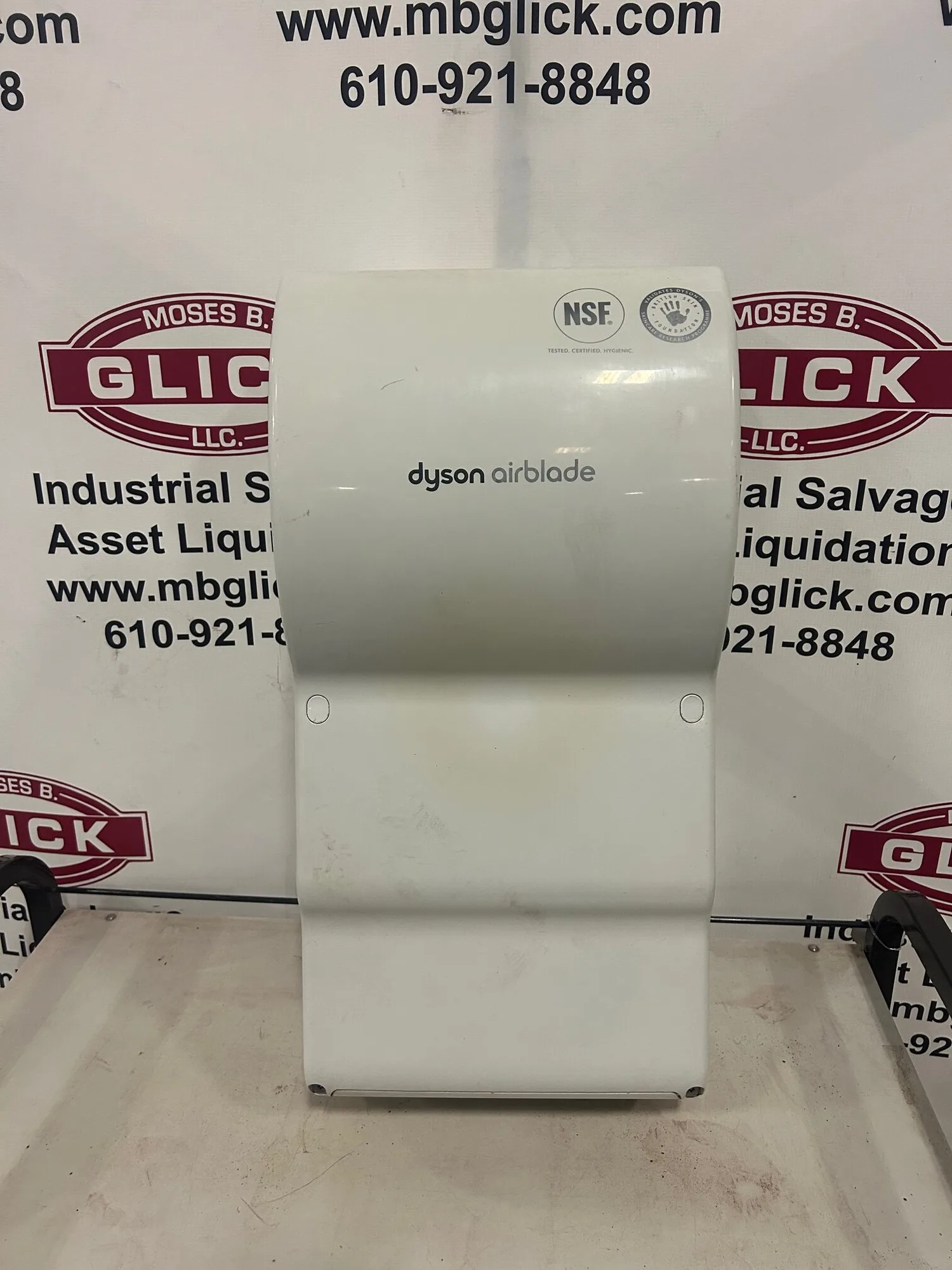 White Dyson AB04 Airblade Commercial Automatic Hand Dryer
