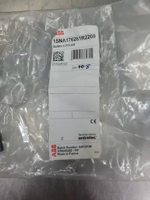 ABB 1SNA176281R2200 BJMI5-5 POLES JUMPER TERMINAL, LOT OF 8. 4F-47/1