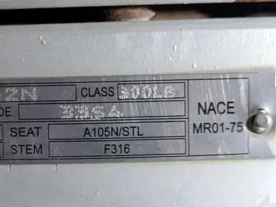 USED WILLIAMS VALVE CORPORATION 30F-62N