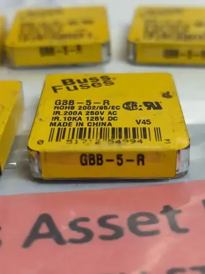 New | in-Stock COOPER BUSSMANN GBB-5-R Miscellaneous Equipment (Electrical & Power) Ohio US | Surplus Asset Holdings #1235697