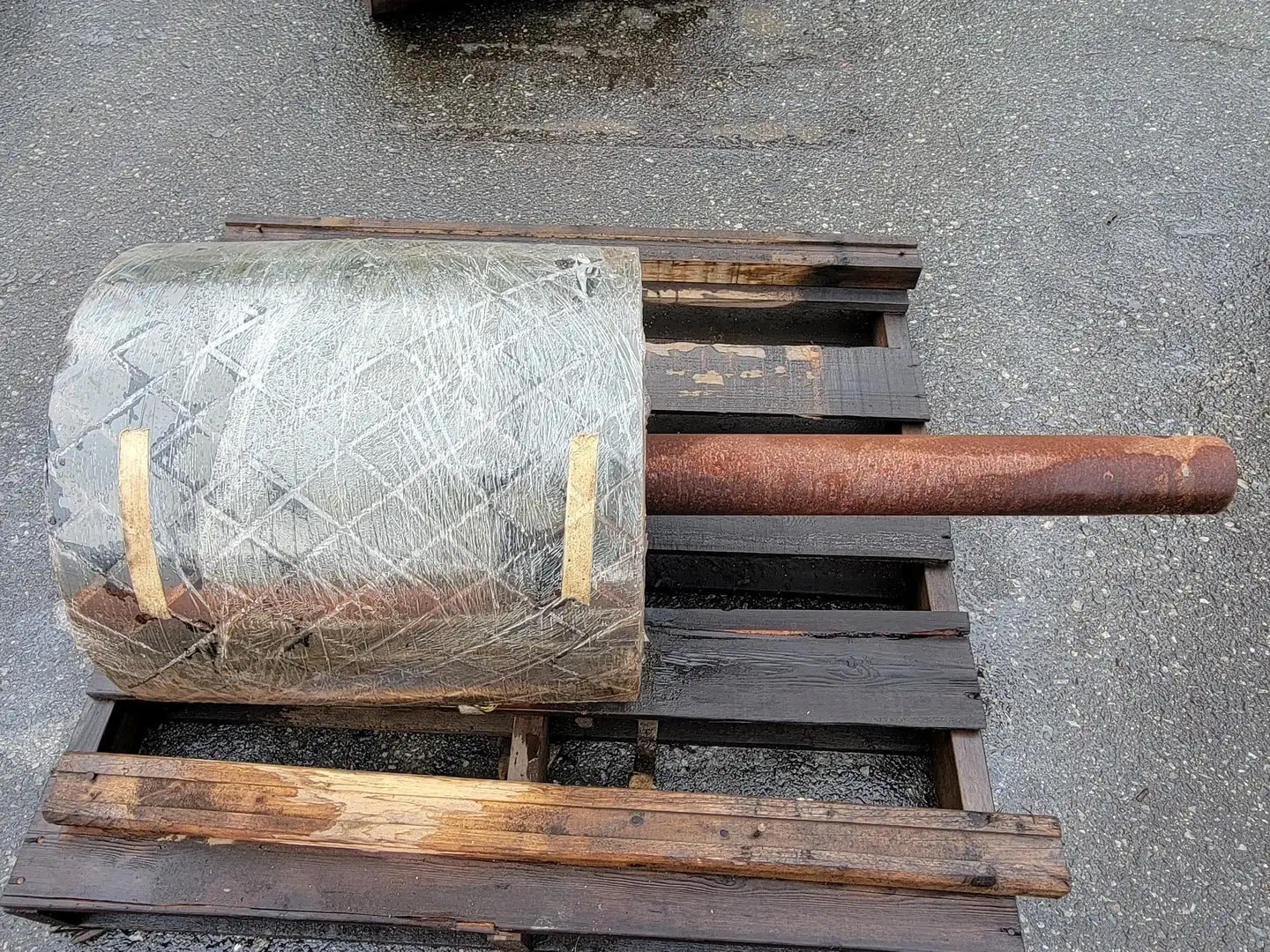 18" Heavy Duty Iron Roller Drum Pulley