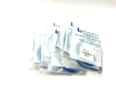 NEW L-COM ETHERNET PATCH CORD CAT5E BLUE