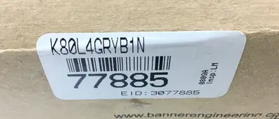 Used BANNER ENGINEERING K80L4GRYB1N PLC Processors | Palmetto Automation #1148685