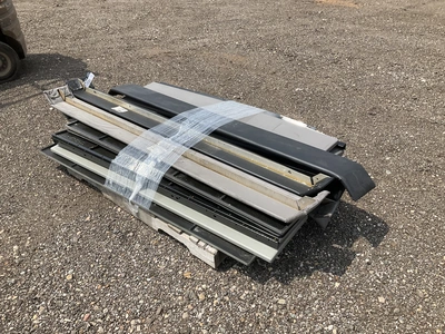 Skid of interior sleeper cab trim panels and cabinet doors for Kenworth Semis, used