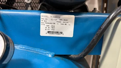 Used _UNKNOWN_ _UNKNOWN_ Tank Mounted Air Compressors Indiana US | Brewhouse Equipment Group #1321929