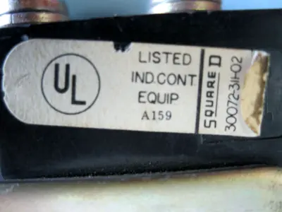 Square D CL9065 Series B 125V Overload Relay Switch Type AFO-IL E3