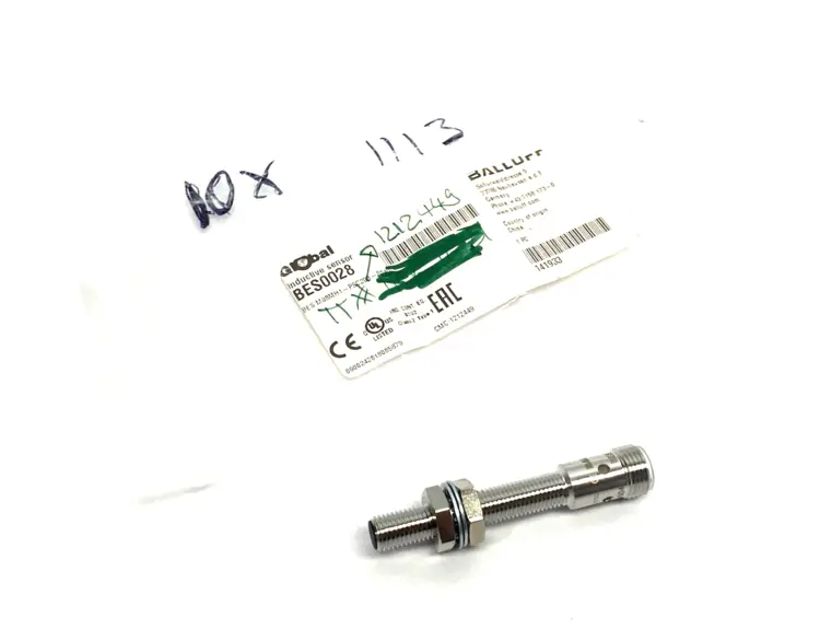 New | in-Stock Balluff Inductive Proximity Sensor, Flush Mount, BES M08MH1-PSC20B-S04G Proximity Sensors Michigan US | Maverick Industrial Sales #1460539