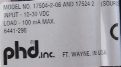 NEW PHD 165K125G01 PNEUMATIC CYLINDER ML309500-REV-G 17504-2-06