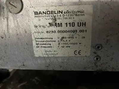 USED BANDELIN ULTRASONE  CLEANER WITH HEATING
