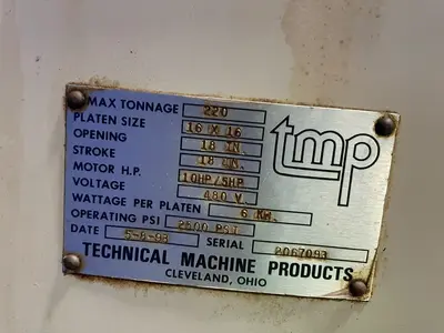 Used 1993 TMP _UNKNOWN_ Heated Platen Hydraulic Press Ohio US | HGR 24 #1263428