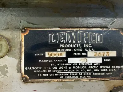 Used LEMPCO 500A H-Frame Presses Ohio US | HGR 24 #1452401