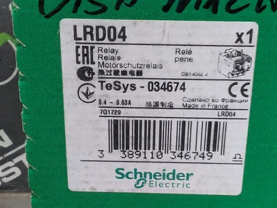Schneider Electric LRD04 Thermal Overload Relay TeSys 034674 New NIB