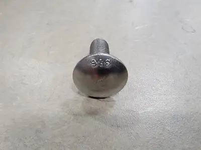 3/8" x 1" 316 Stainless Steel Carriage Bolt (Bag of 65)