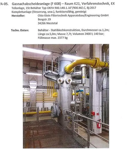 Used 2017 OTTO KLEIN FILTERTECHNIK 1 TANK TYPE OKFA 900.140.1.10°/900.MZ.C Stainless Steel Tanks | UCY Industrial GmbH #387337