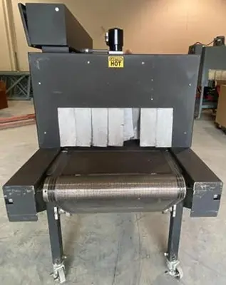 TEXWRAP SPARTAN MODEL 2215L COMPACT AUTOMATIC L-BAR SEALER W/ API HEAT TUNNEL