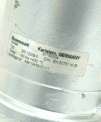 NEW ROSEMOUNT 2PT100/B/3 TEMPERATURE SENSOR 31183004 EN-60751-KI.B