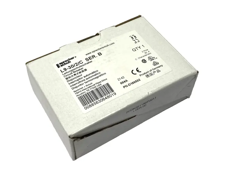 New | in-Stock Sprecher + Schuh Ser. B Miniature Circuit Breaker 2-Pole 30A Circuit Breakers Michigan US | Maverick Industrial Sales #1395060