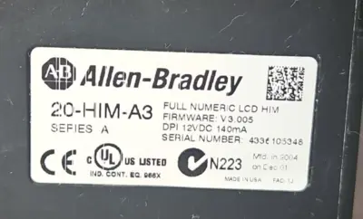 Allen Bradley 20-HIM-A3 Numeric LCD Keypad loc2D3