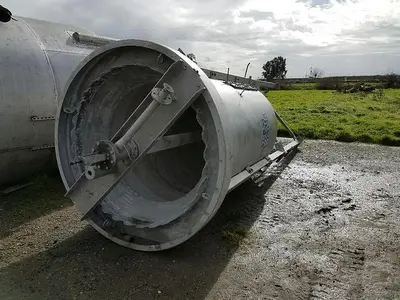 Tank, 1,100 Gallon, 316 Stainless Steel, 56" X 98", FT/CB, #S740831