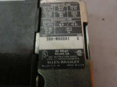 USED ALLEN BRADLEY 700-N800A1