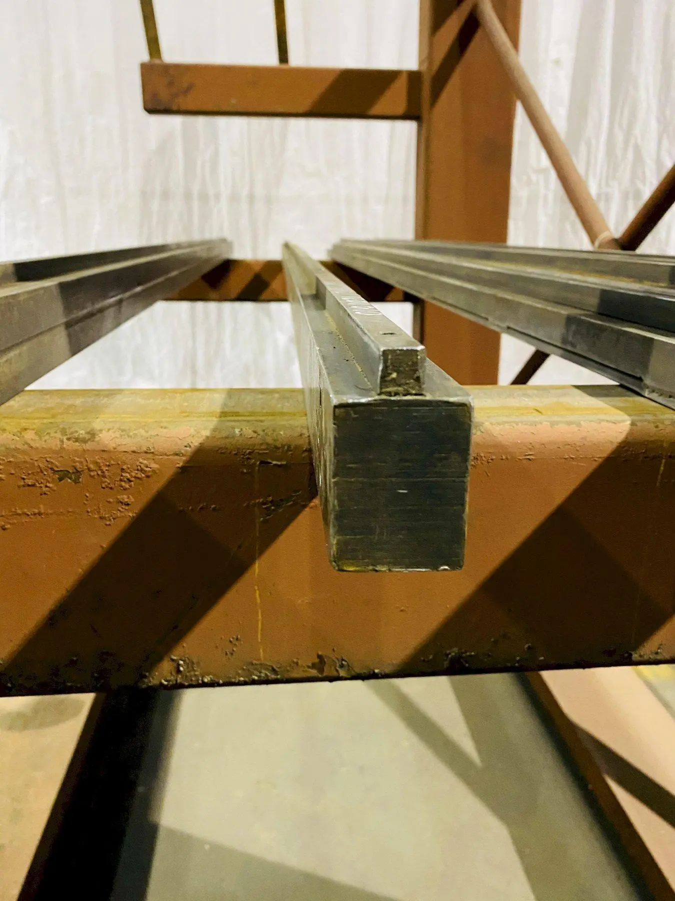 8'4" (100") PRESS BRAKE BOTTOM FLATTENING FEMALE DIE. STOCK 0101020