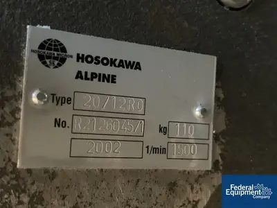 USED Hosokawa 5 HP Hosokawa Polymer Systems Granulator, Model 20/12 RO