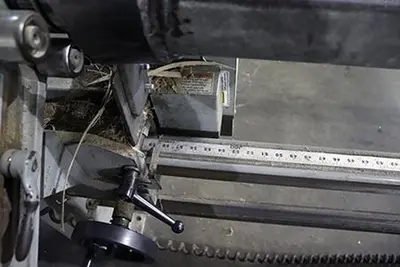 USED 120" APPLETON AUTOMATIC CORE CUTTER, MODEL A301 120" APPLETON AUTOMATIC CORE CUTTER, MODEL A301