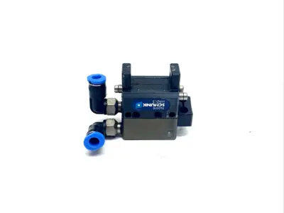 USED SCHUNK 2-JAW PNEUMATIC PARALLEL GRIPPER, 340010