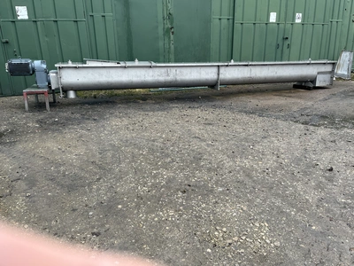 Stainless Steel U section  Conveyor 400 mm dia 450 x 7m long