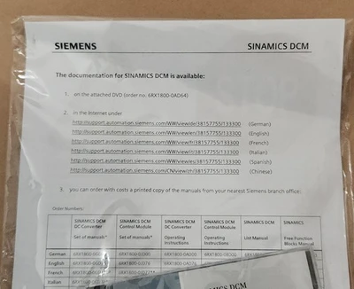 NEW Siemens 6RA8031-6FV62-0AA0-Z