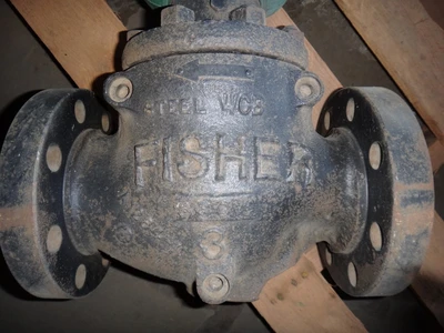 Fisher 3" 300 Class, WCB Flanged, E-Body Control Valve