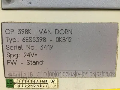 USED VAN DORN 6ES5 398-OKB12