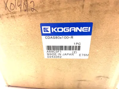 CDAS80X100-R | Koganei  Pneumatic Jig Cylinder 80mm Bore 100mm Stroke - New – Open Box