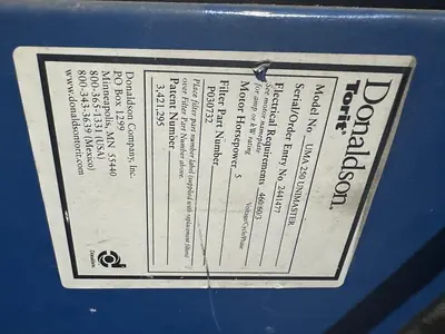 USED DONALDSON TORIT UMA 250 UNIMASTER