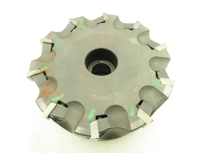 RK Tool SMC5010-10552 Indexable Face Mill RH 10-Insert Cutter 5" x 1.5" Arbor