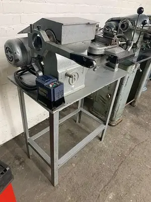 5999-440 Benzinger Inside Turning Horizontal Ring Lathe with Precision Radius Attachment & Lever Operated Cross Slide