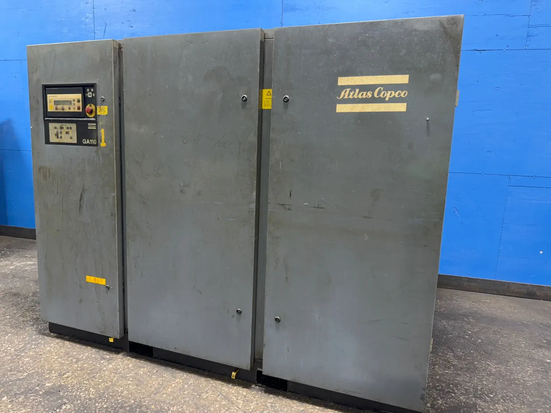 Used 1997 ATLAS COPCO GA 110 Rotary Screw & Sliding Vane Air Compressors Ohio US | HGR 24 #1229547
