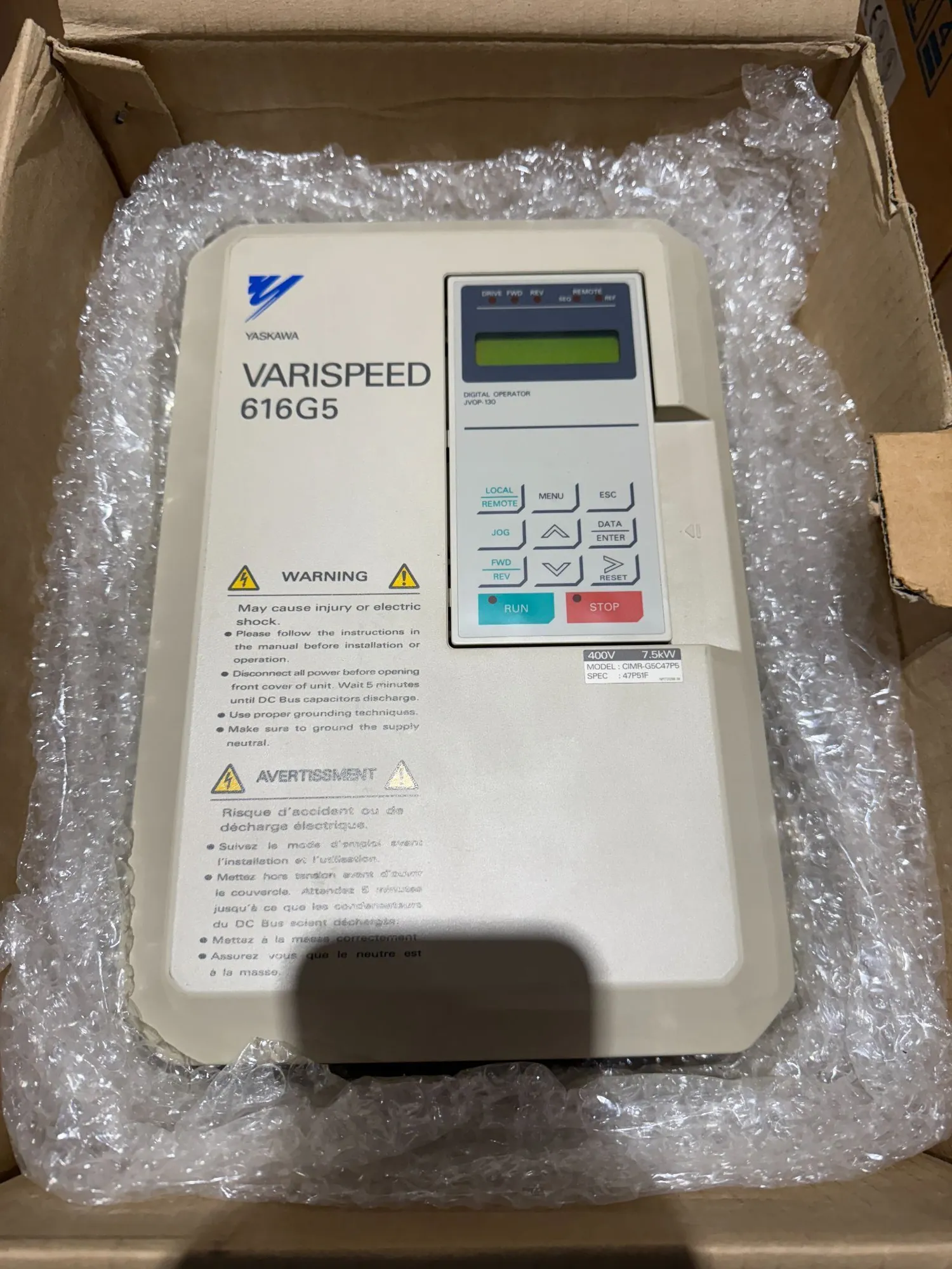 NEW YASKAWA CIMR-G5C47P5