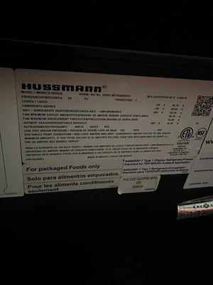 130-0208 Hussmann ID5SL8 16' Remote Open Air Dairy Deli Produce Cooler