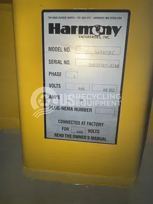 Used 2008 HARMONY 560XDRC VERTICAL DEEP CHAMBER Balers | US Recycling Equipment #474698
