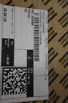 NEW OPEN BOX 1614-6423-99 Oil Separator Suitable Atlas Copco 1614642399 STK SGF6