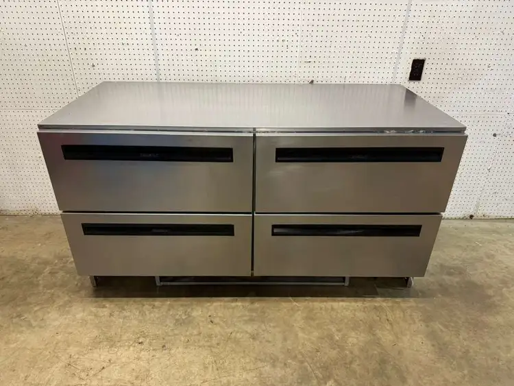 Used Delfield Used 64" Delfield UCD4064N 4 -drawer Undercounter/Worktop Refrigerator 115V Worktop Refrigerators Illinois US | Falcon Restaurant Supply #1374415
