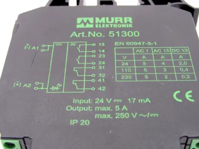 NEW MURR ELEKTRONIK 51300 OUTPUT RELAY